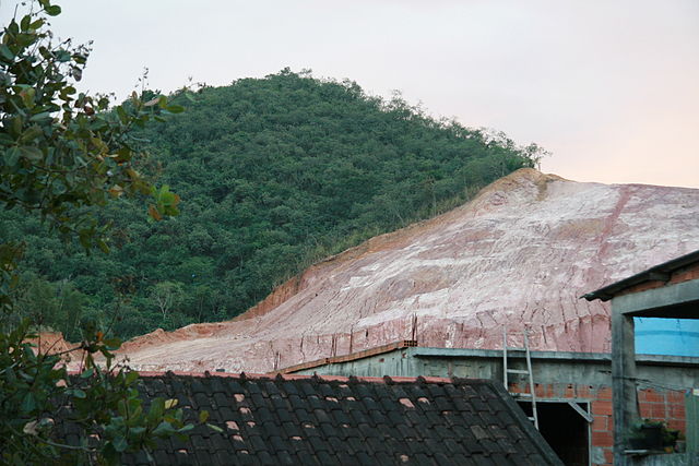 Hillside deforestation in Rio de Janeiro